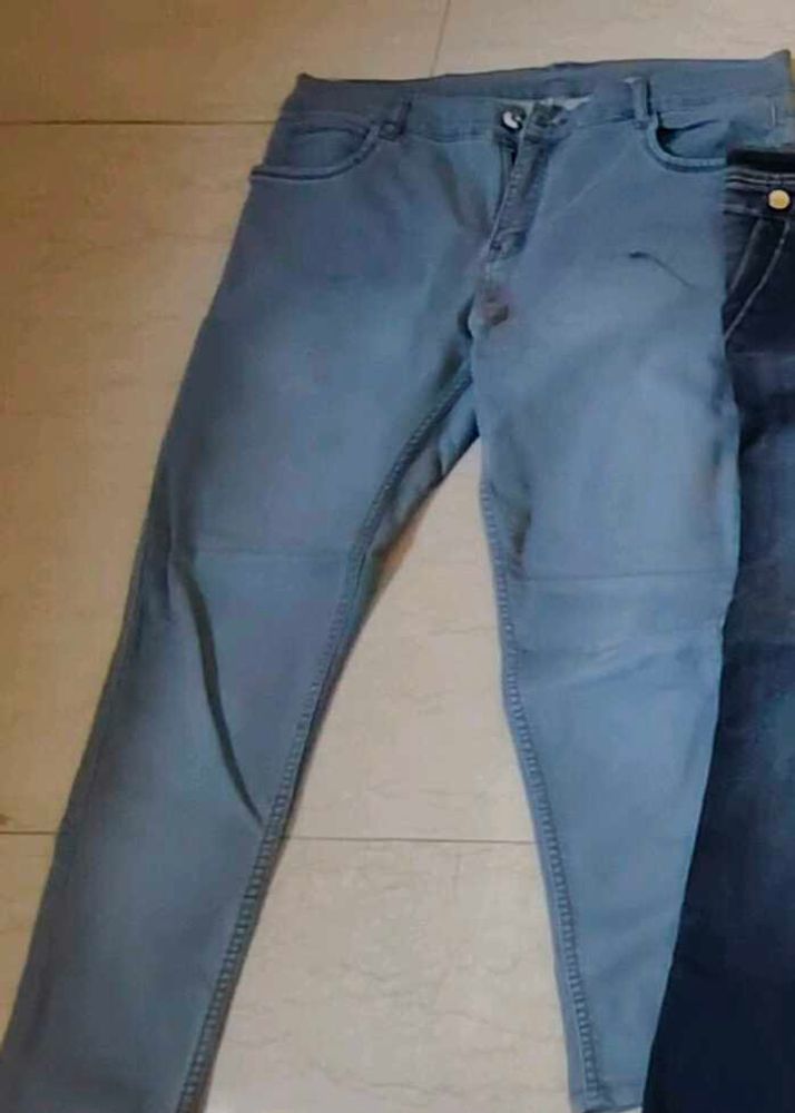 Men's Light Wash Denim Jeans