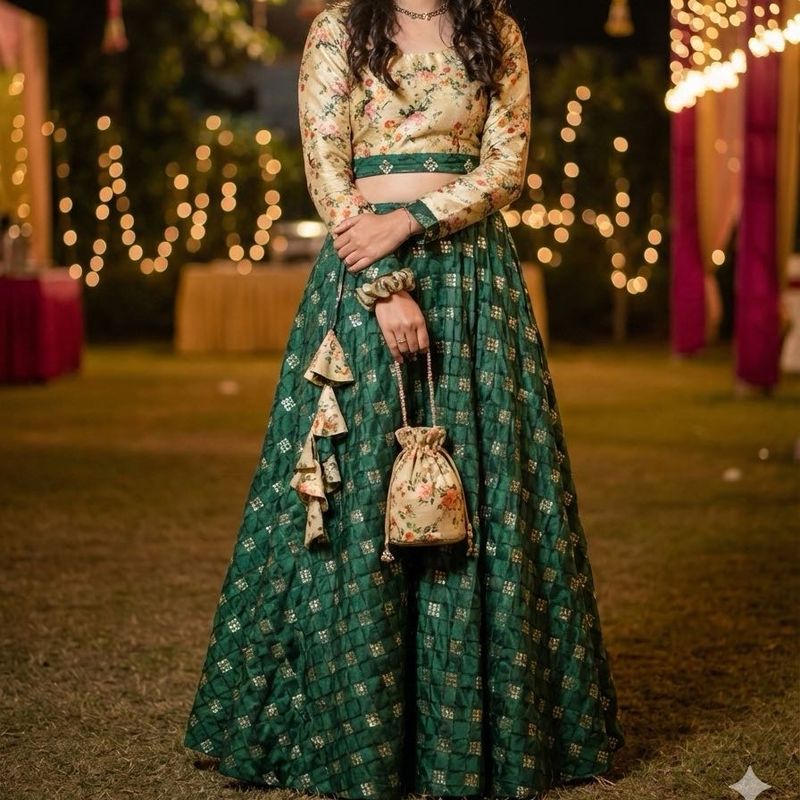 Floral Lehenga Choli Set