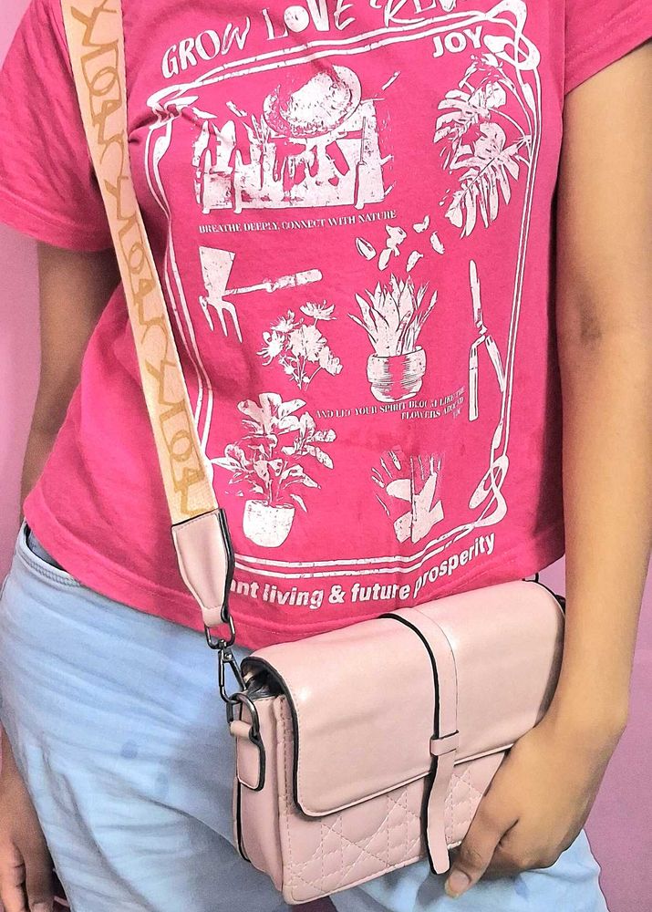 Pink Crossbody Bag