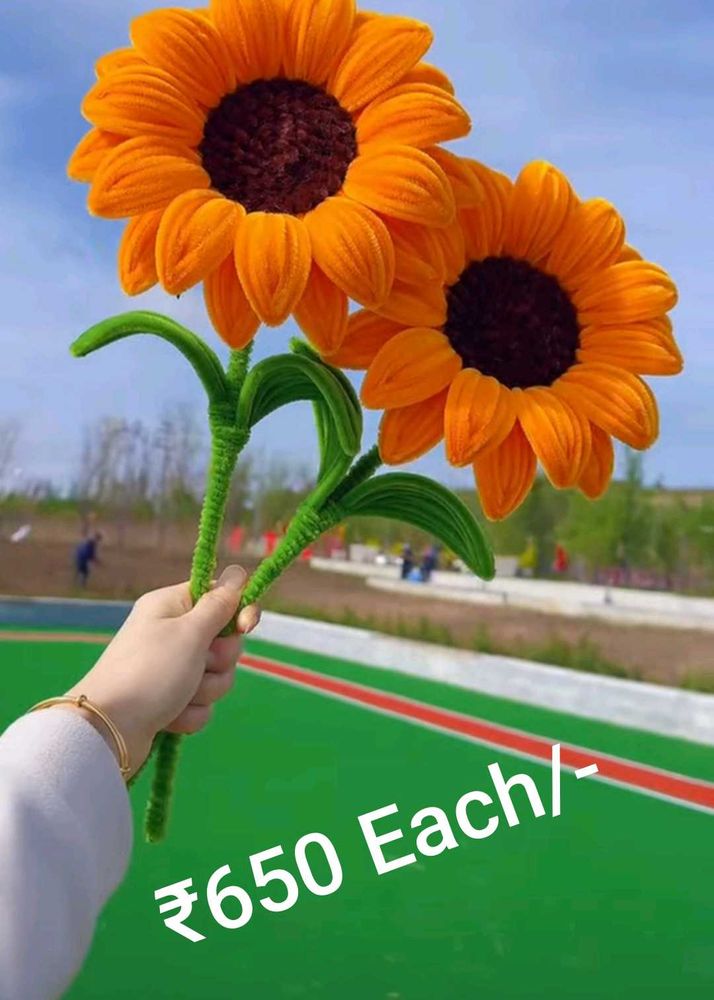Handmade Pipe Cleaner Sunflower 🌻
