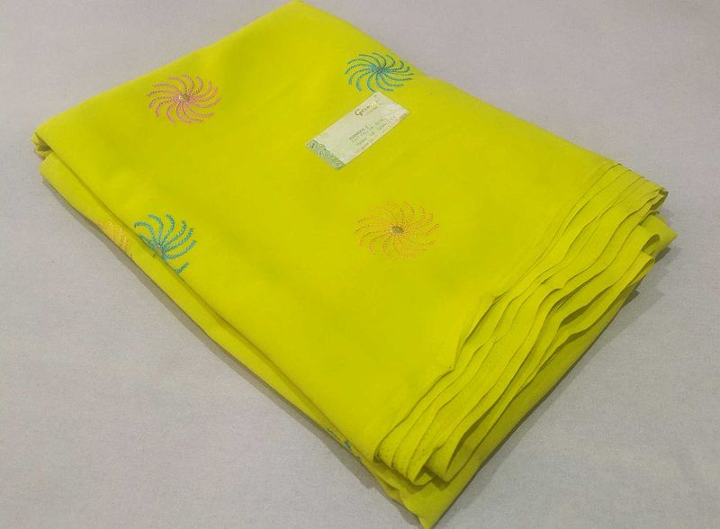 Fancy Embroidery Saree