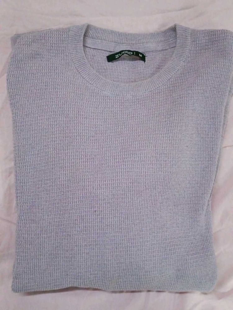 Lavender Knit Pullover Sweatshirt