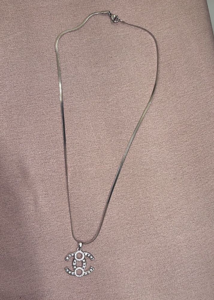 Elegant CC Pendant Necklace