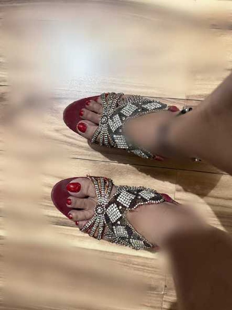 Embellished heel Sandals