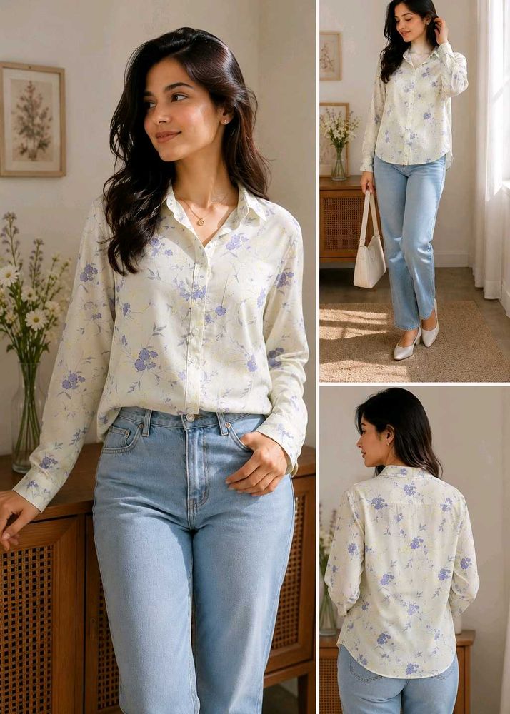 DNMX Floral Print Shirt | Soft &amp; Classy