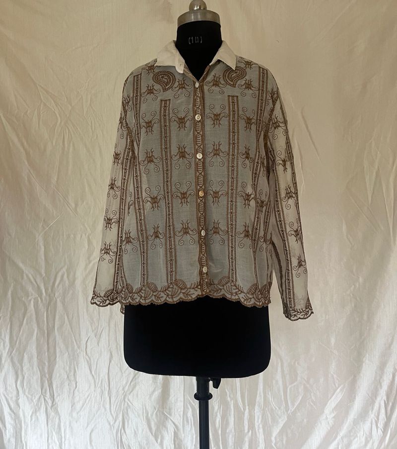 Elegant Embroidered Kurta Top