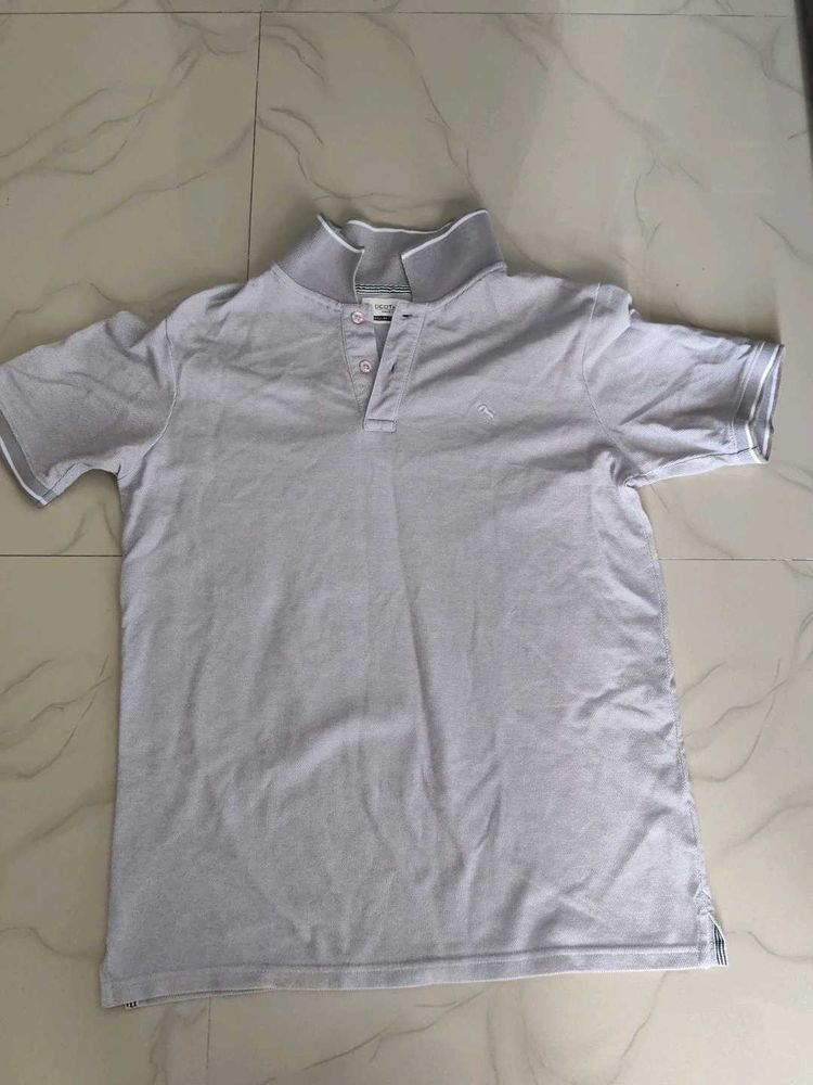 Men's Grey Polo T-Shirt