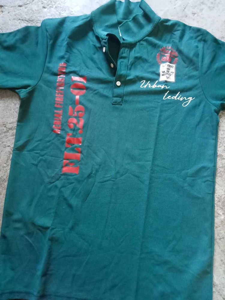 Men's Green Polo T-Shirt