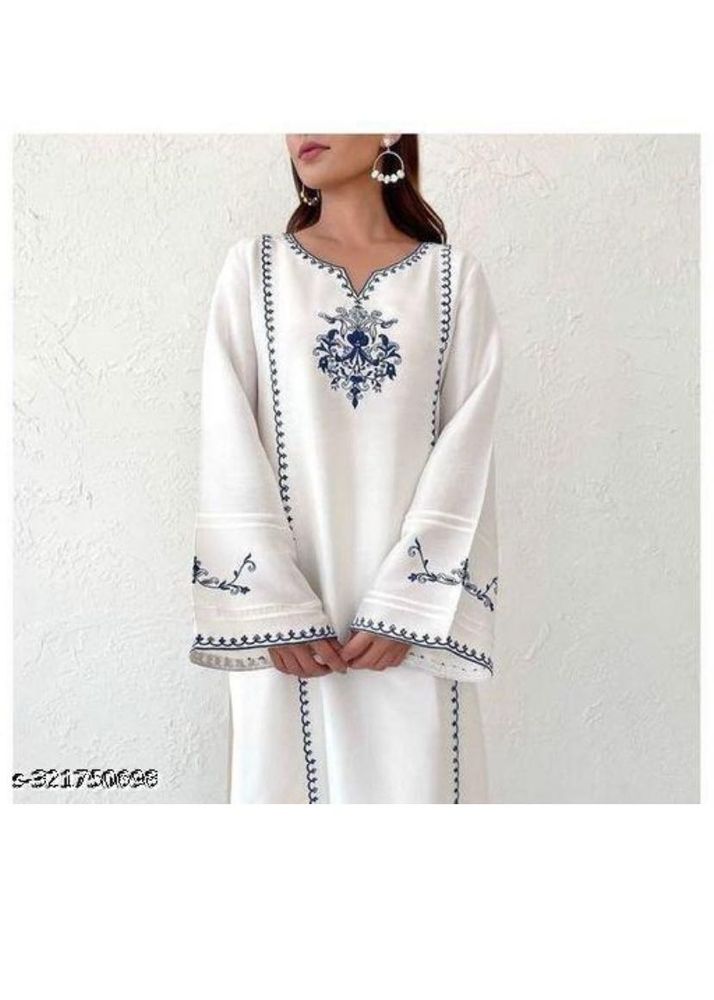 White kashmiri  Kurta