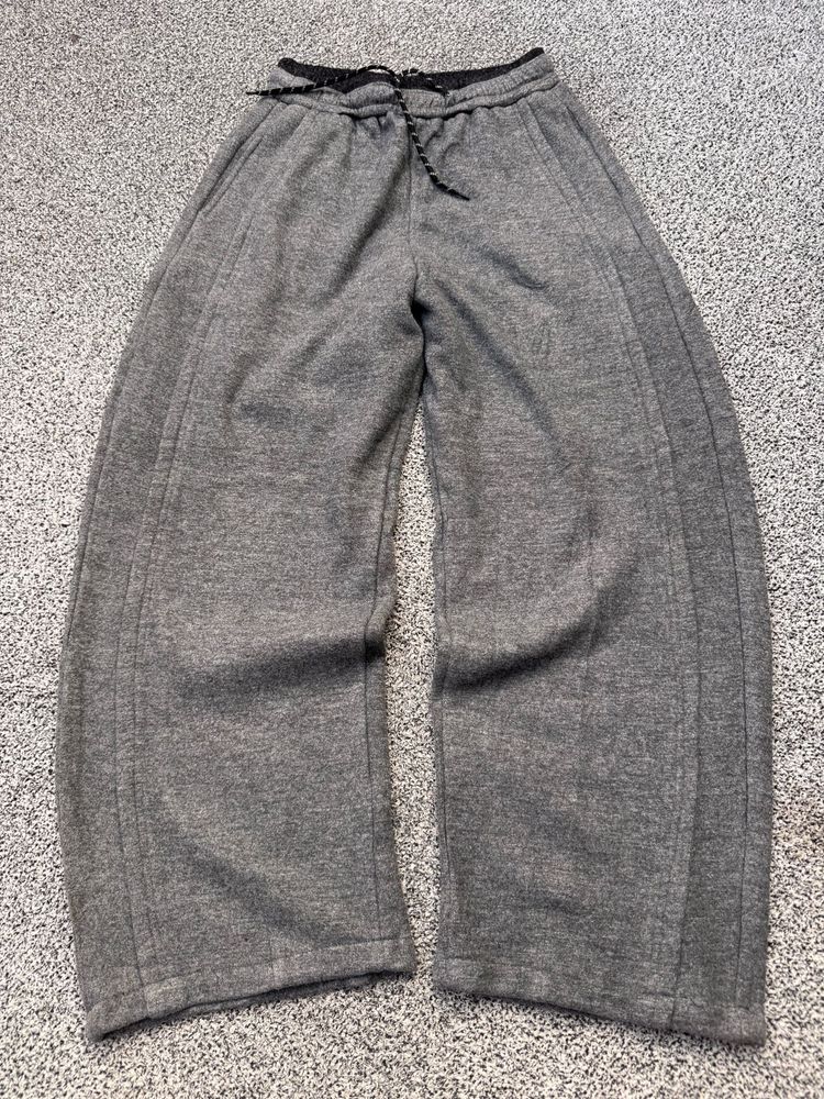 Comfortable Grey Wide Leg Sweatpants