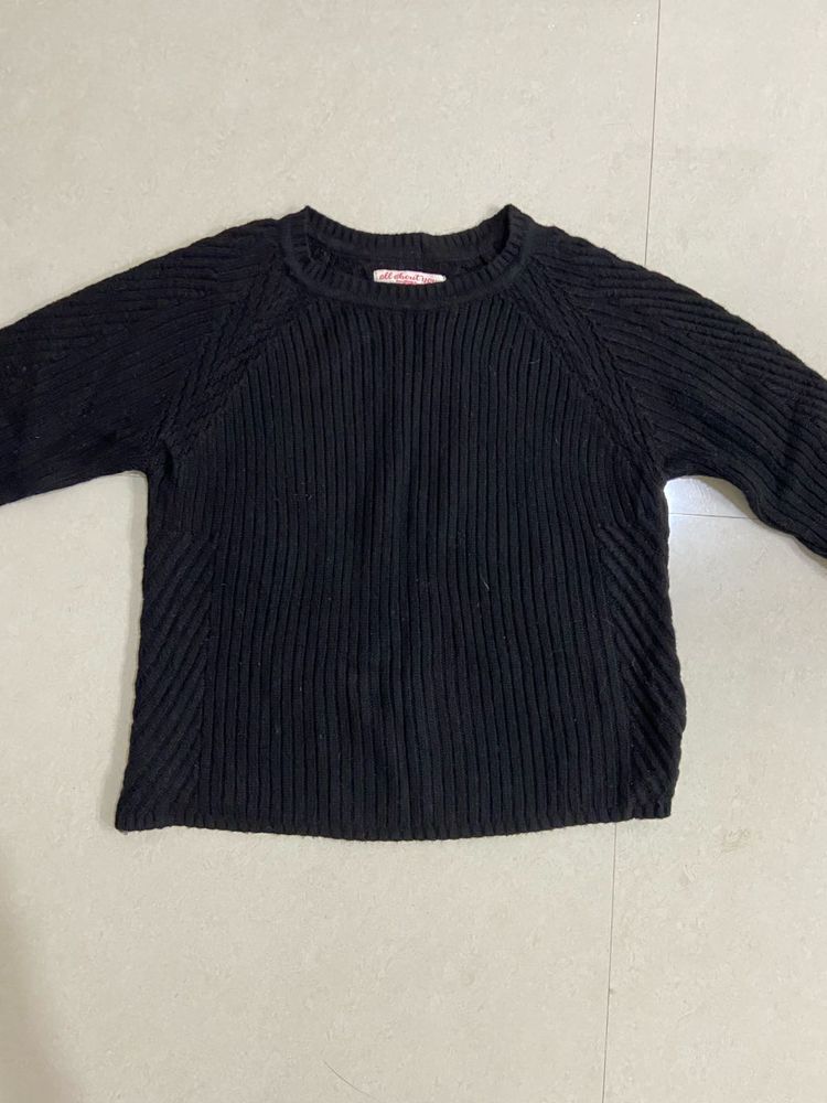 ALL ABOUT YOU Black Knit Sweater / Pullover