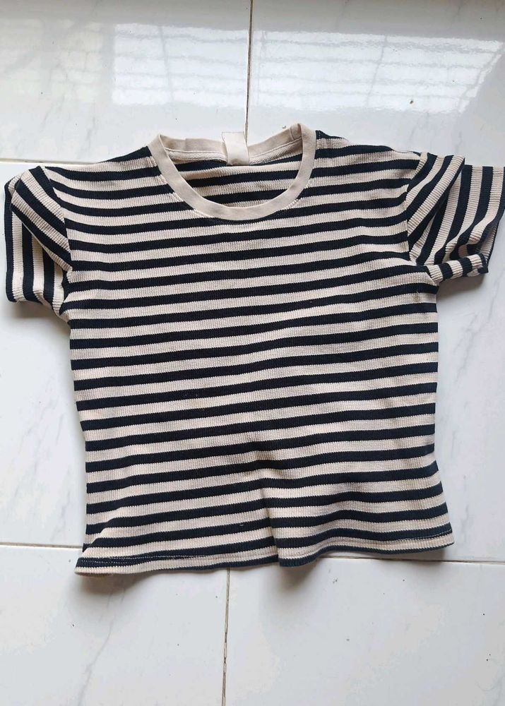 Striped crop T-Shirt