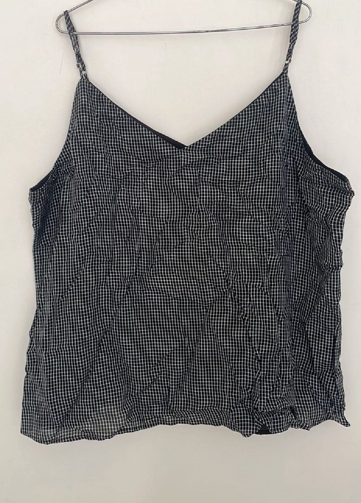 Checked Cami Top