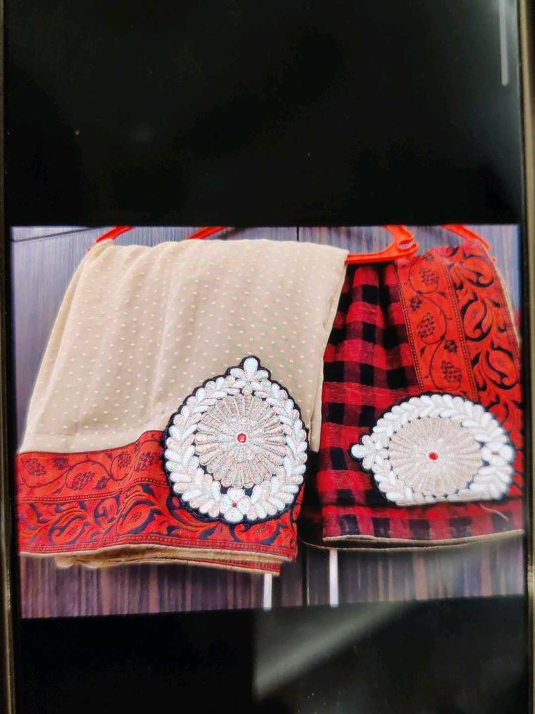 Beautiful Embellished  Saree with blouse