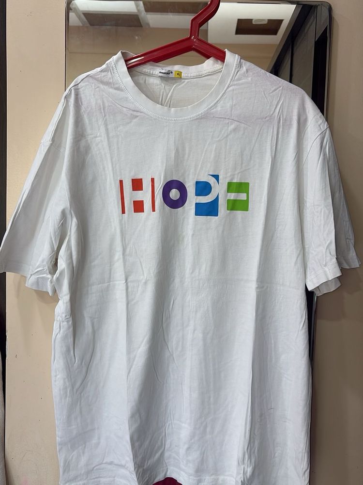 White 'Hope' Graphic T-Shirt