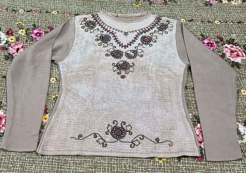 Embroidered Sweater