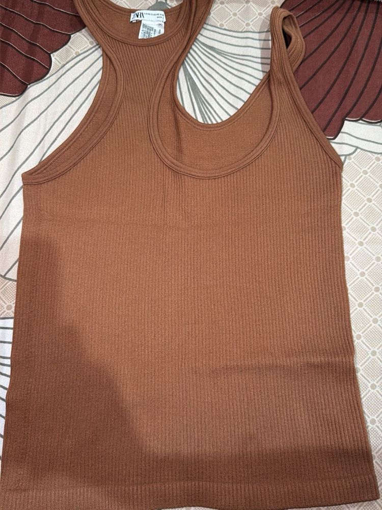 Ribbed Racerback Tank Top