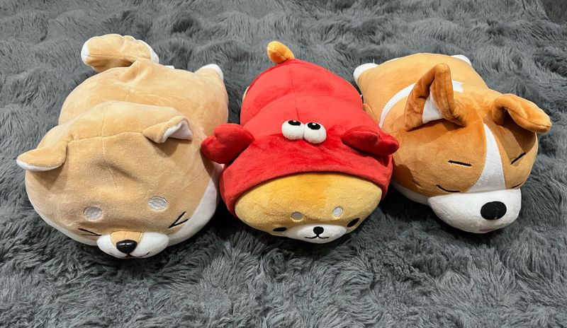 Cute Plush Dog Toys Set