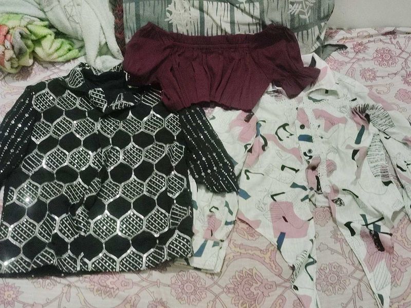 3 Stylish Women's Tops combo with gifts