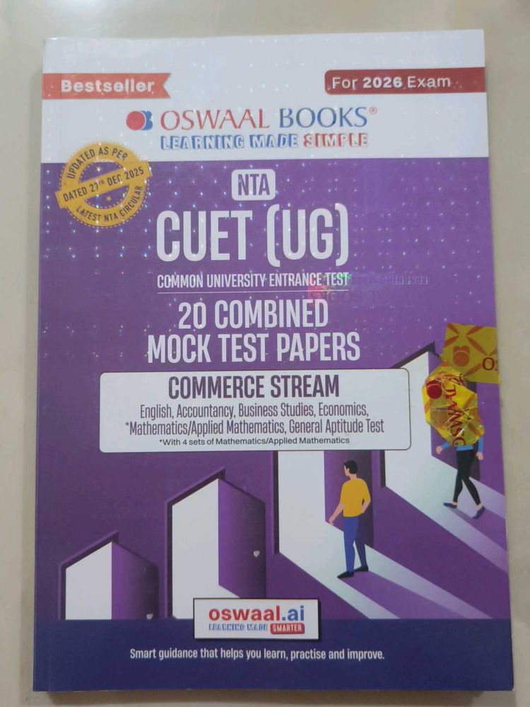 Oswaal Books CUET (UG) Commerce Mock Papers 2026