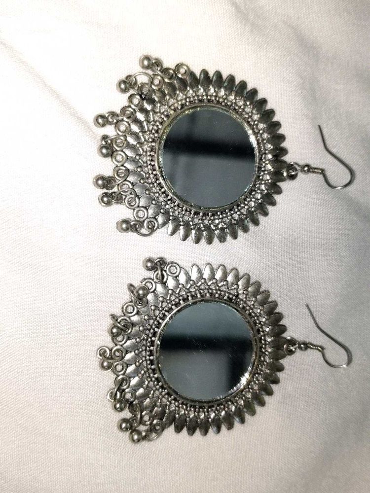 Boho Mirror Dangle Earrings