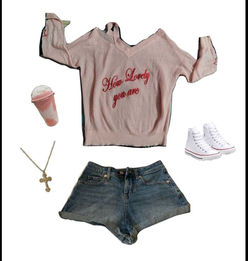 Pink Shoulder Long Sleeve Top