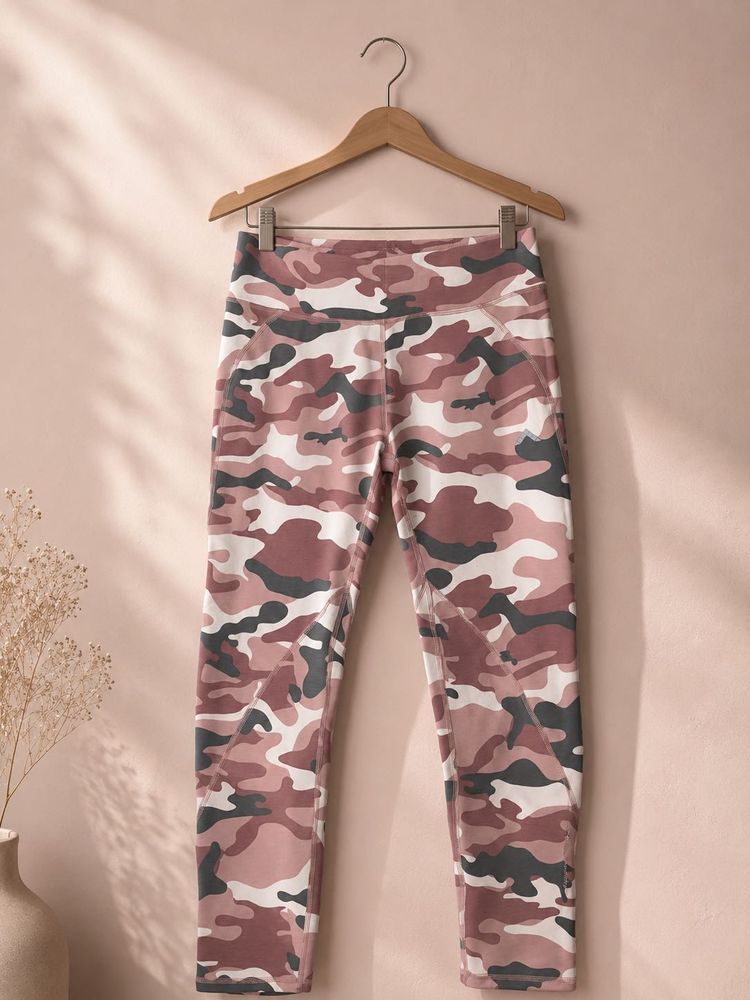 Pink Camouflage Activewear Leggings