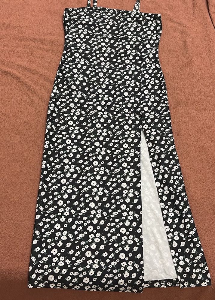 Chic Floral Print Midi Dress