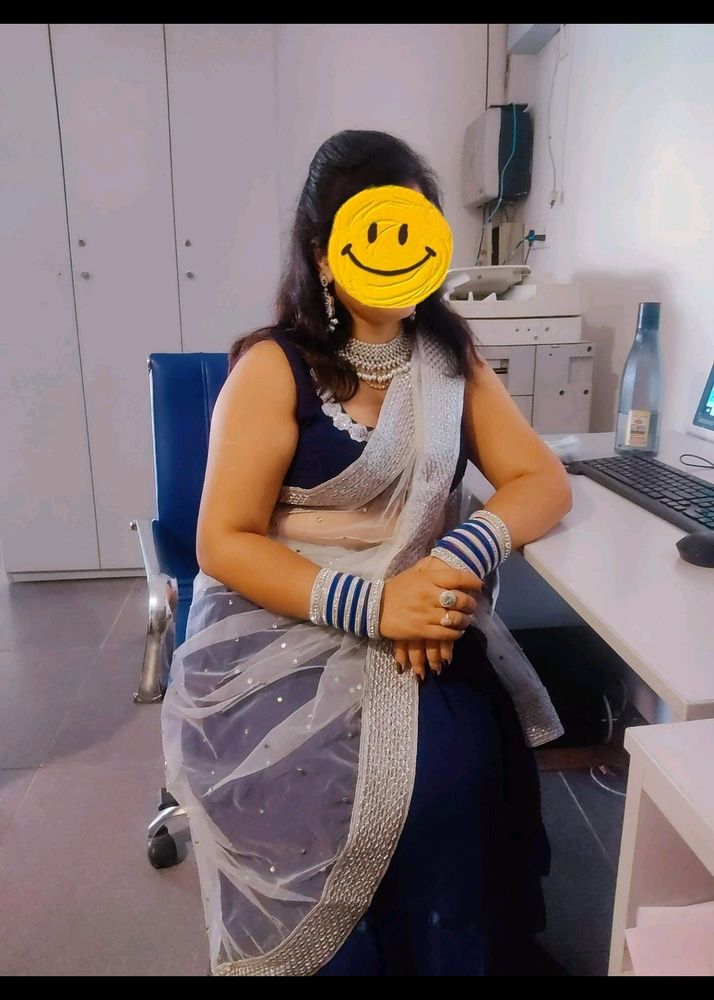 Skirt lehenga with blouse and Chunni.
