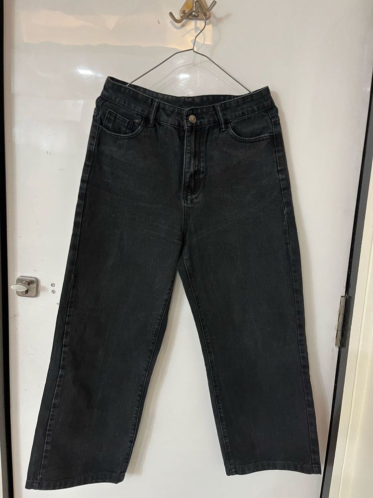 Black Wide Leg Jeans