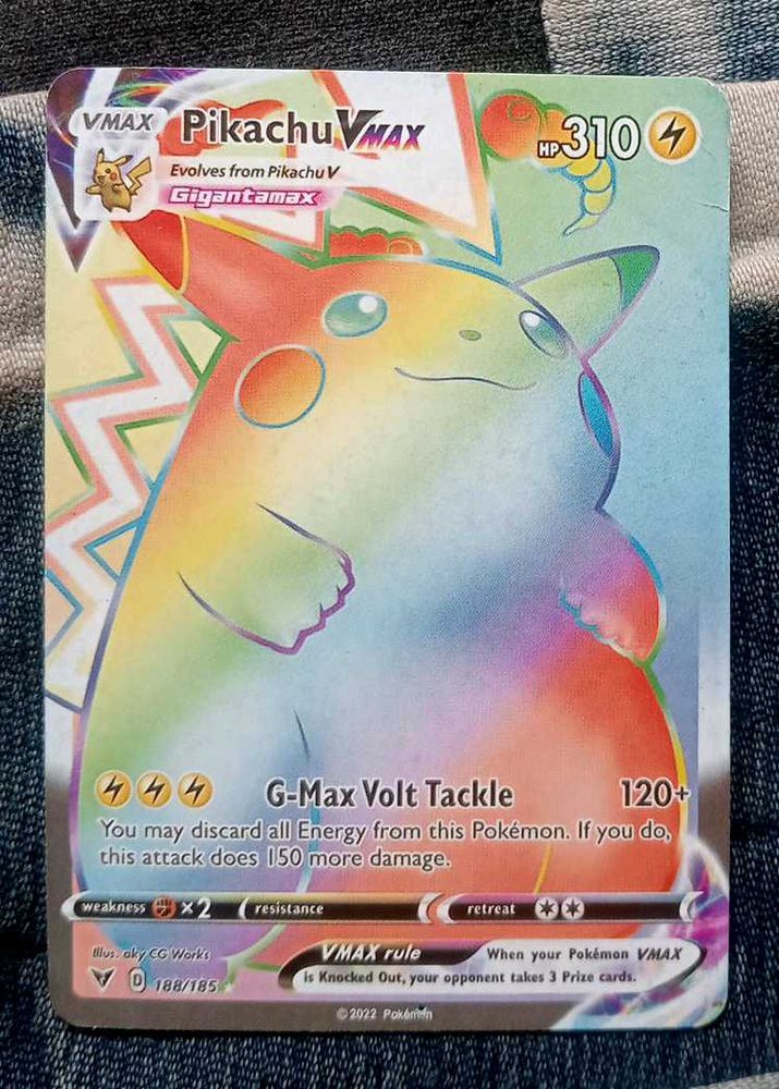 pikachu Vmax pokemon card