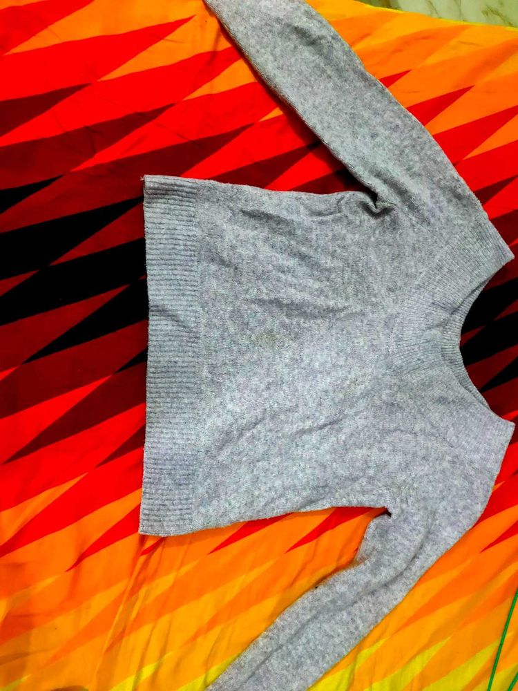 Gray Knit Sweater