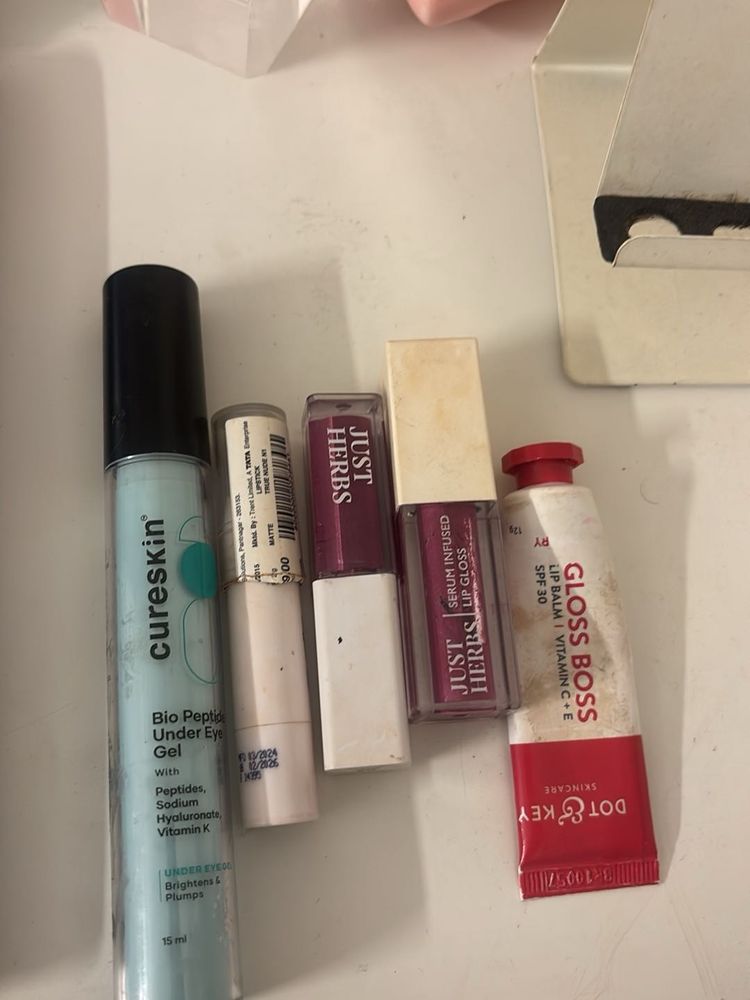 combo lipsticks and eye cream