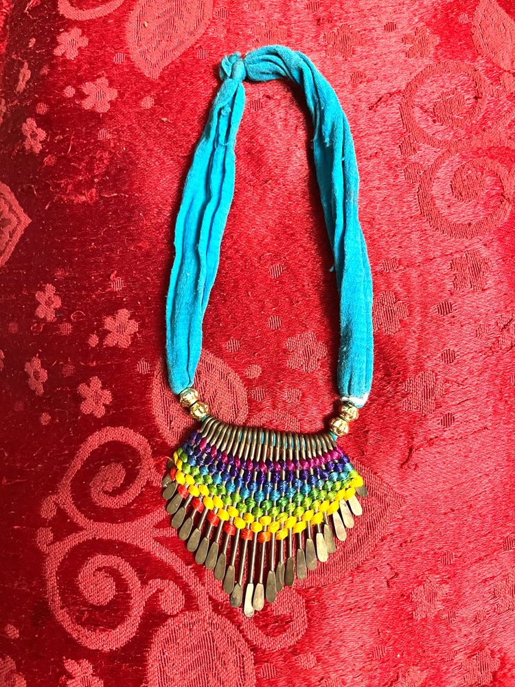 Bohemian Rainbow Statement stretchable Necklace