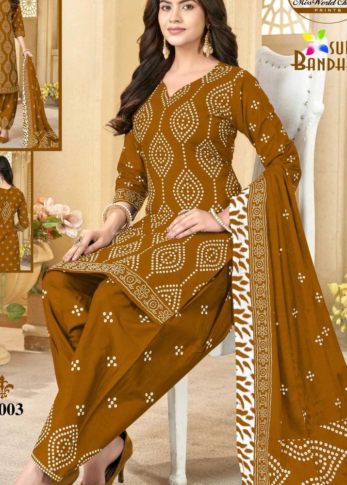 Designer Bandhani Kurta Set