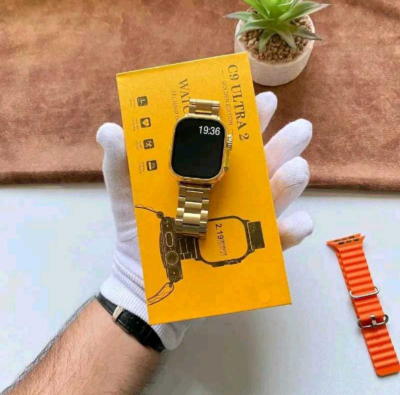 Gold Smart Watch - C9 Ultra 2