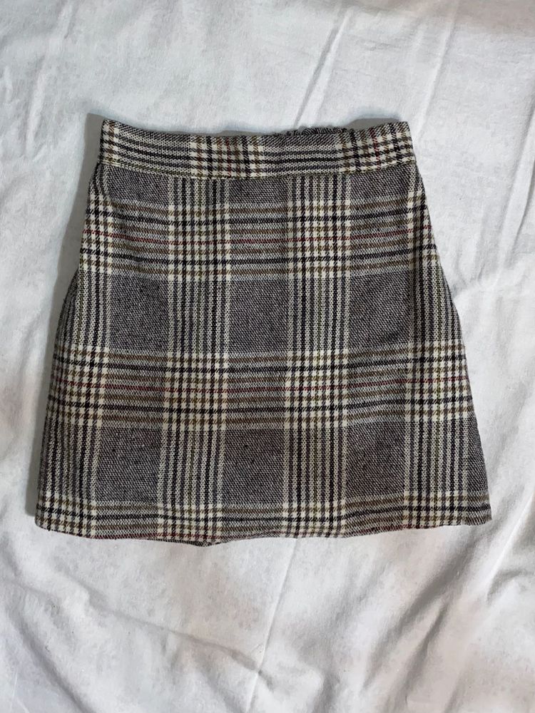 Plaid Mini Skirt