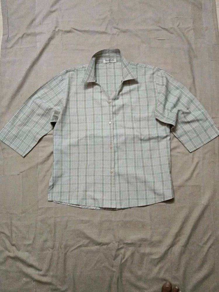 Classic Plaid Button-Up Shirt