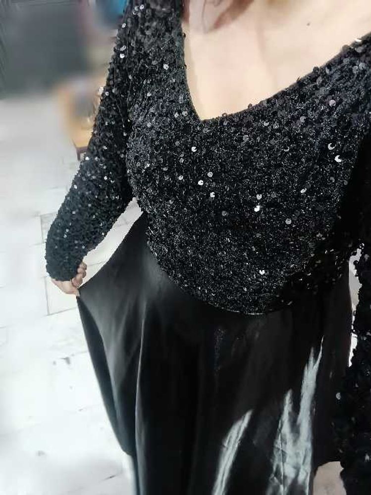Stunning Black Sequin Gown