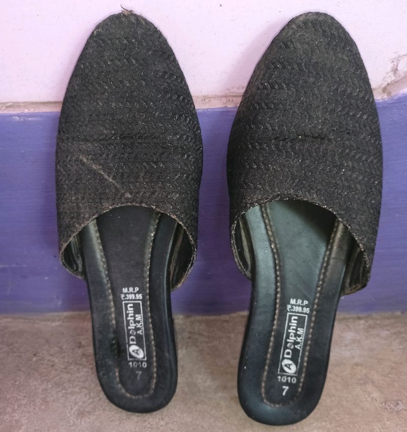 Black Dolphin AKM Mules - Size 7