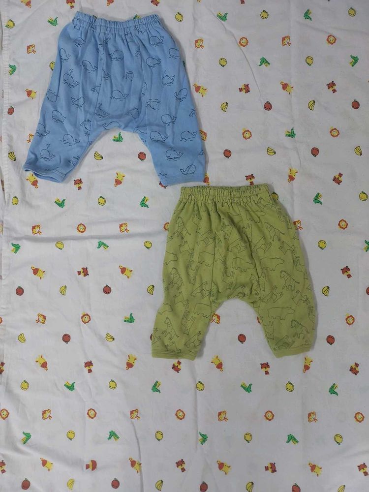 Pack Of 2 Baby Diaper fit Pants - Cute Whale &amp; Din