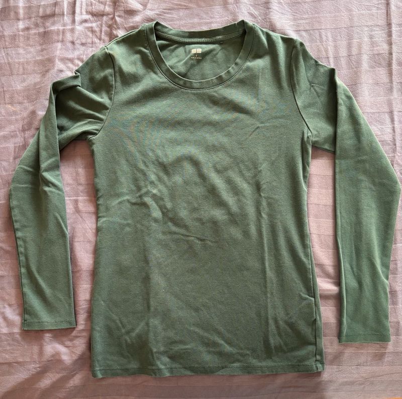 Green Cotton T shirt