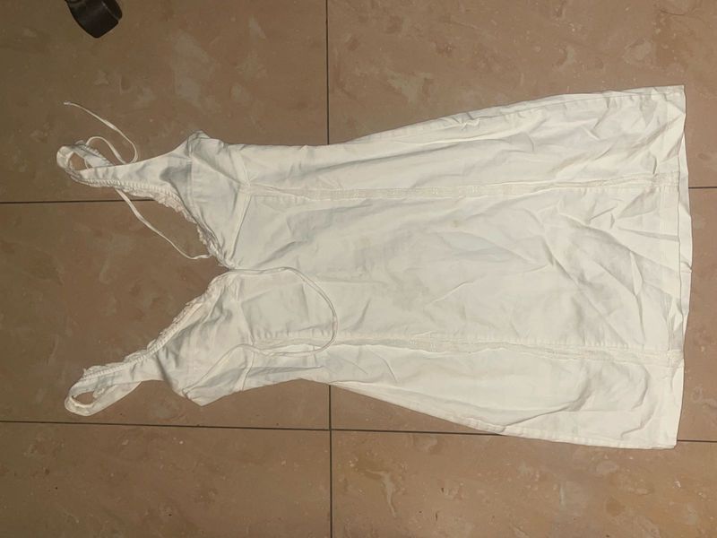 White Spaghetti Strap Dress