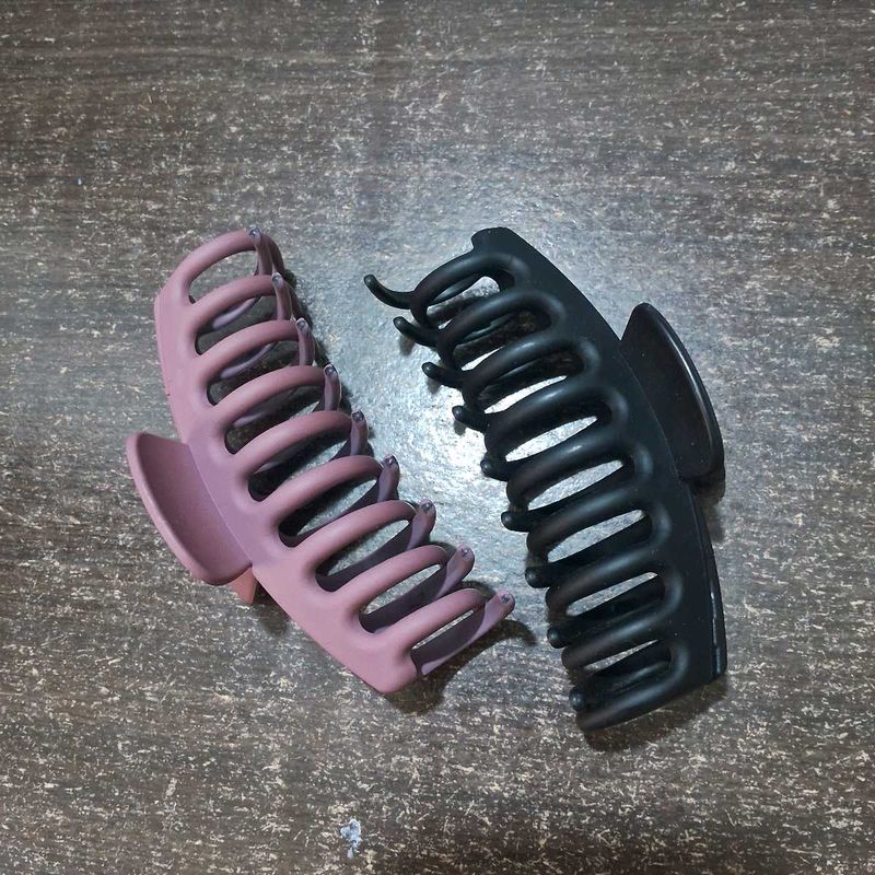 Trendy Matte Claw Clips - Pack of 2