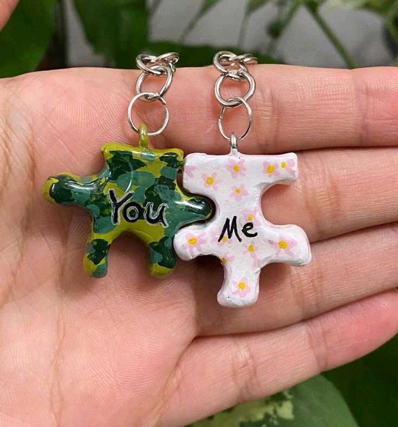 Best Friend "You &amp; Me" Puzzle Keychains