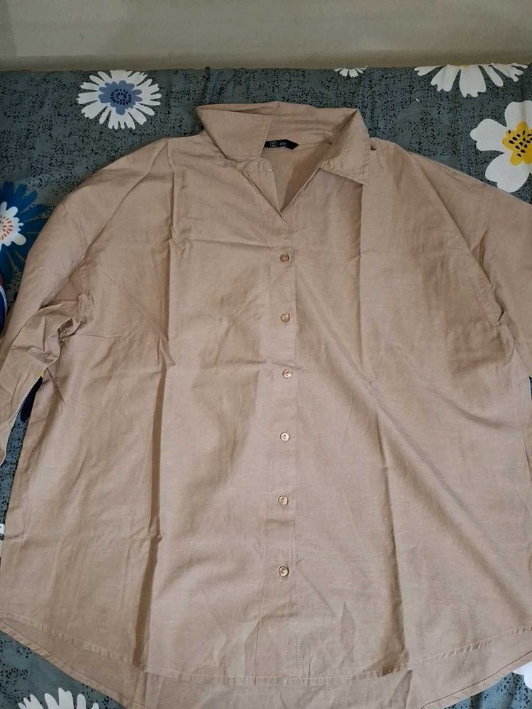 Classic Brown Button-Up Shirt