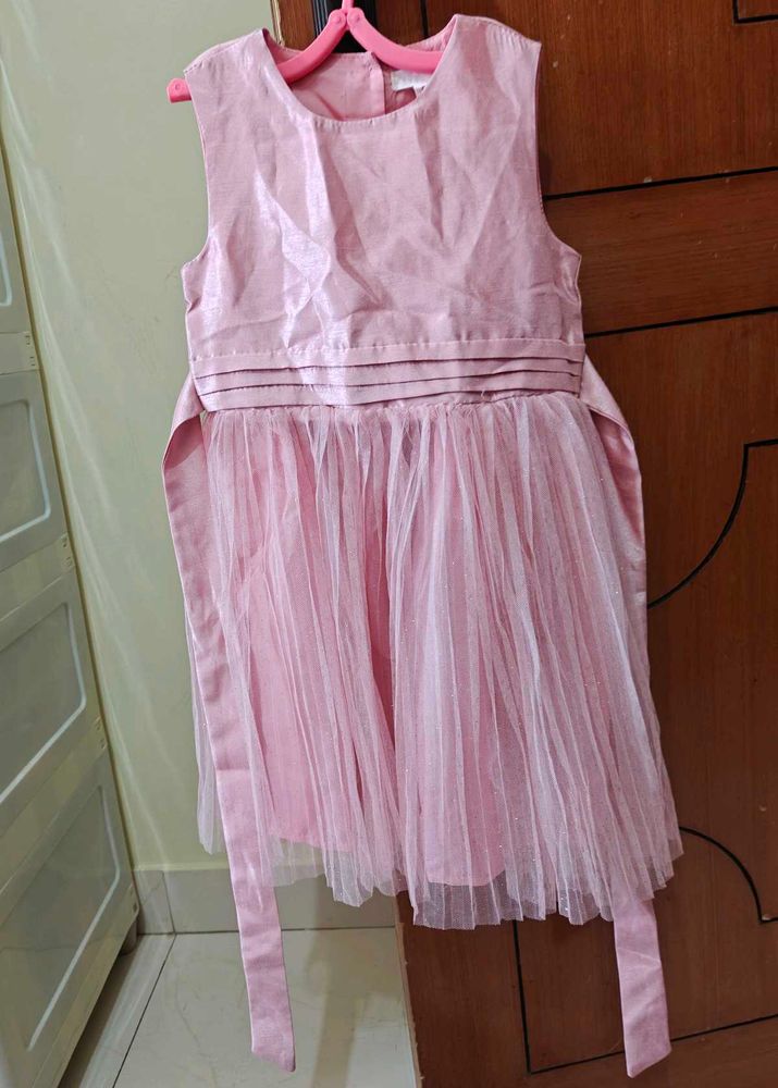 Girls Pink Party Dress