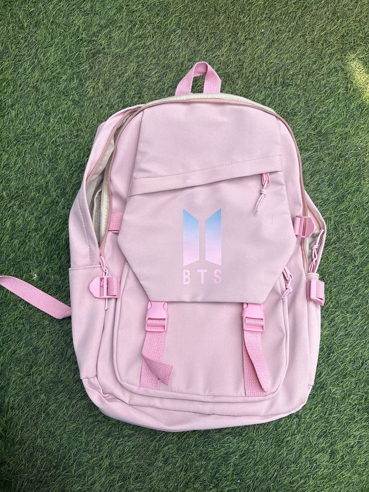 Cute Pink BTS Backpack