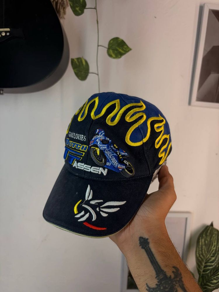 Vintage Motorcycle Racing Cap