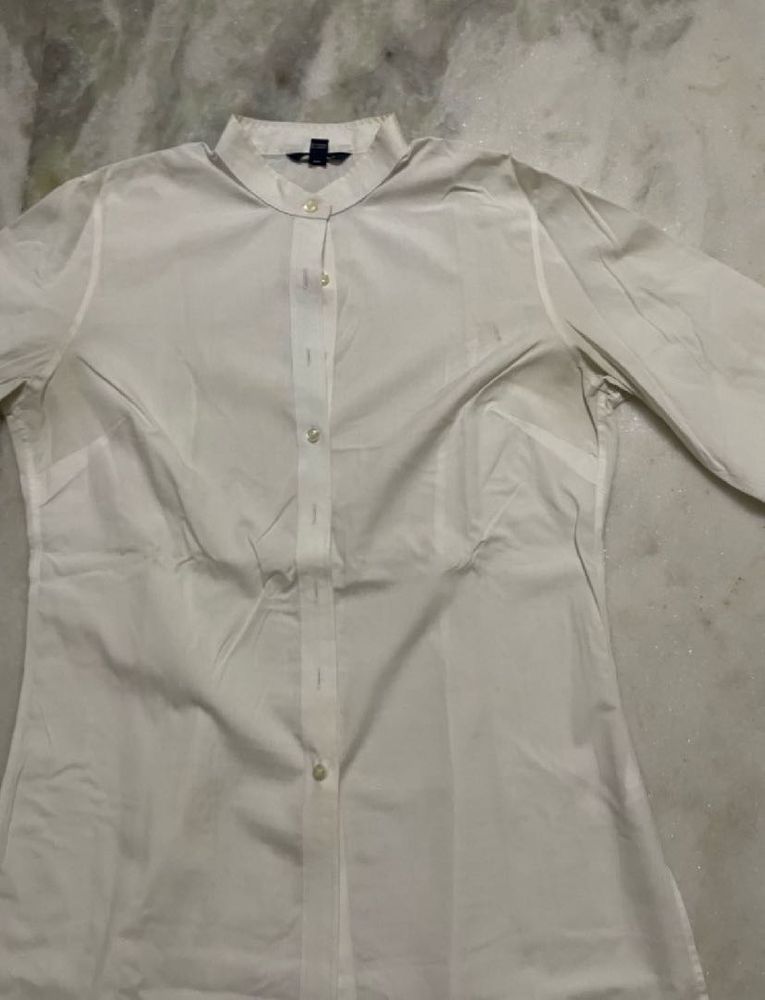Classic White Button-Down Shirt